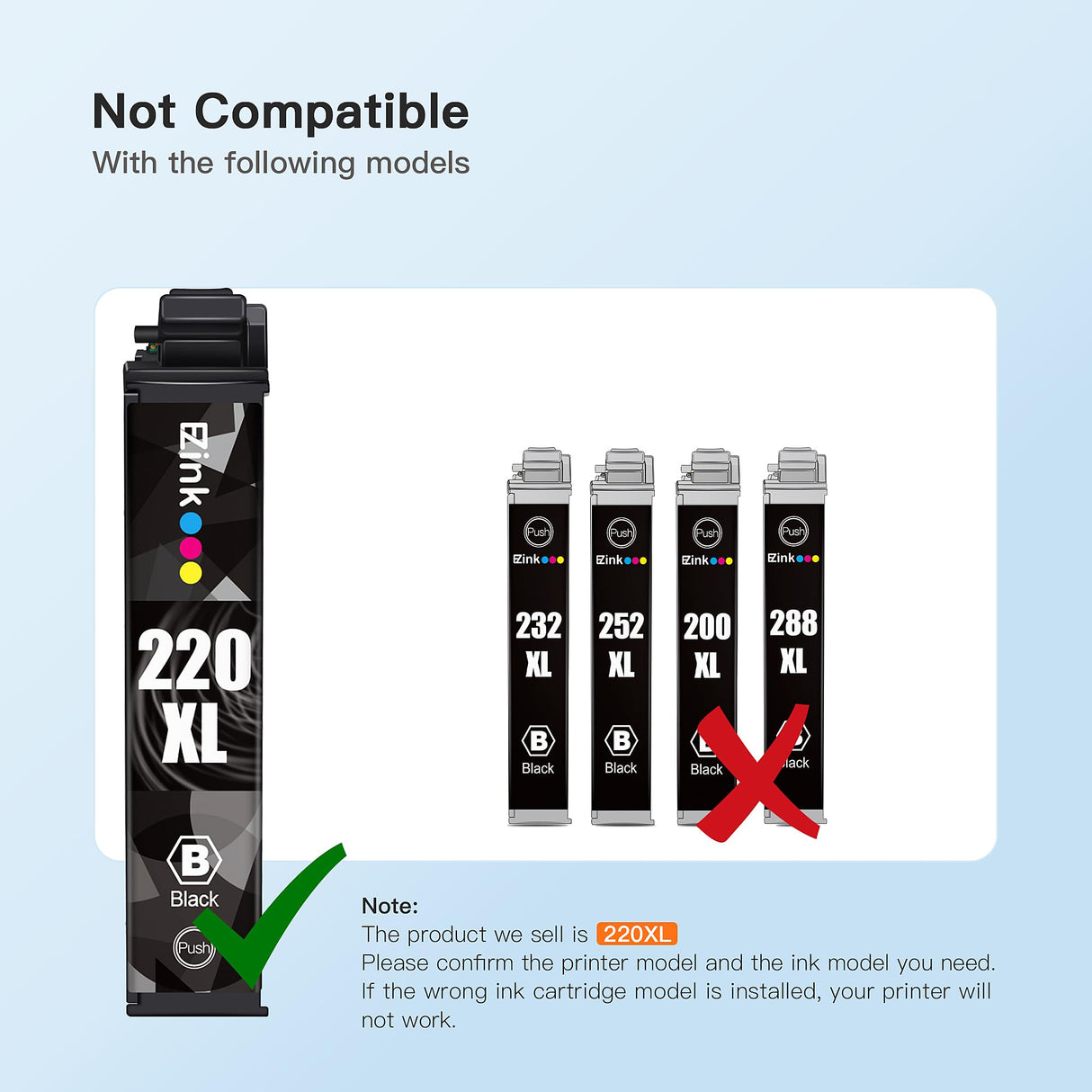 E-Z Ink Remanufactured Ink Cartridge Replacement for Epson 220 XL 220XL T220XL to use with WF-2760 WF-2750 WF-2630 WF-2650 WF-2660 XP-320 XP-420 XP-424(2 Black, 1 Cyan, 1 Magenta, 1 Yellow) 5Pack E-Z Ink