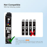 E-Z Ink Remanufactured Ink Cartridge Replacement for Epson 220 XL 220XL T220XL to use with WF-2760 WF-2750 WF-2630 WF-2650 WF-2660 XP-320 XP-420 XP-424(2 Black, 1 Cyan, 1 Magenta, 1 Yellow) 5Pack E-Z Ink