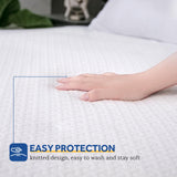 Sealy Heated Mattress Pad California King Size, Zone Heating Electric Bed Warmer with Deep Pocket, 10 Heat Setting Dual Controller & 1-12 Hours Auto Shut Off, Knitted Heated Mattress Cover, Cal King SEALY