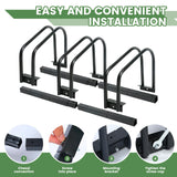 Auwey Bike Floor Rack Bike Floor Parking Bicycle Parking Rack Bike Storage Stand Bike Floor Stand Bicycle Storage Organizer for Mountain Bike, Road Bike Fit 22-28" Wheel Stand Tire Width 2.2" Auwey