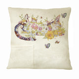 QOMOLANGMA 10 pcs Sublimation Blank Dense Linen Pillow Case Tooth Fairy Pillowcase for Heat Press Transfer DIY(7.87" x 7.87") QOMOLANGMA