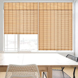 SEEYE Cordless Bamboo Blinds Shades, Light Filtering Bamboo Roller Shades Natural Roman Blind Shade, Bamboo Roll Up Blind for Windows, Easy to Install for Door, Patio, Bedroom, 26" W x 64" H,Natural SEEYE