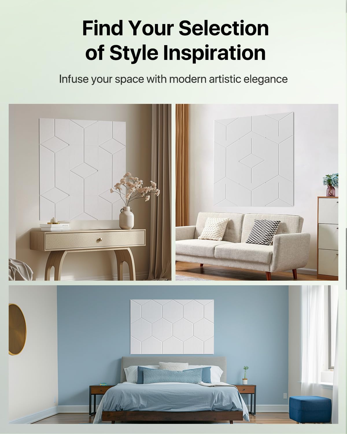 Topnaca Acoustic Panels Sound Absorbing, Soundproof Wall Panels Self Adhesive Sound Proof Foam Panels for Walls, 12 Pack Y-Line High Density Acoustic Wall Panels, Multiple Shapes 12" X 10" X 0.4" Topnaca