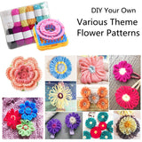 Ayasee Weaving Loom Kit, Flower Knitting Loom Kit, Frame Looms, Knitting Wool, Round/Square Knitting Looms Craft Kit Multi Color (Flower Maker + Pom Maker) Ayasee