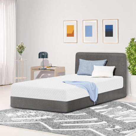 NEO SLEEP 10 Inch Twin Cooling Gel Memory Foam Medium Firm Mattress Cool Sleep Pressure Relief CertiPUR-US Certified Mattress-in-a-Box Kids and Adults No Fiberglass (Twin, 10 in) NEO SLEEP