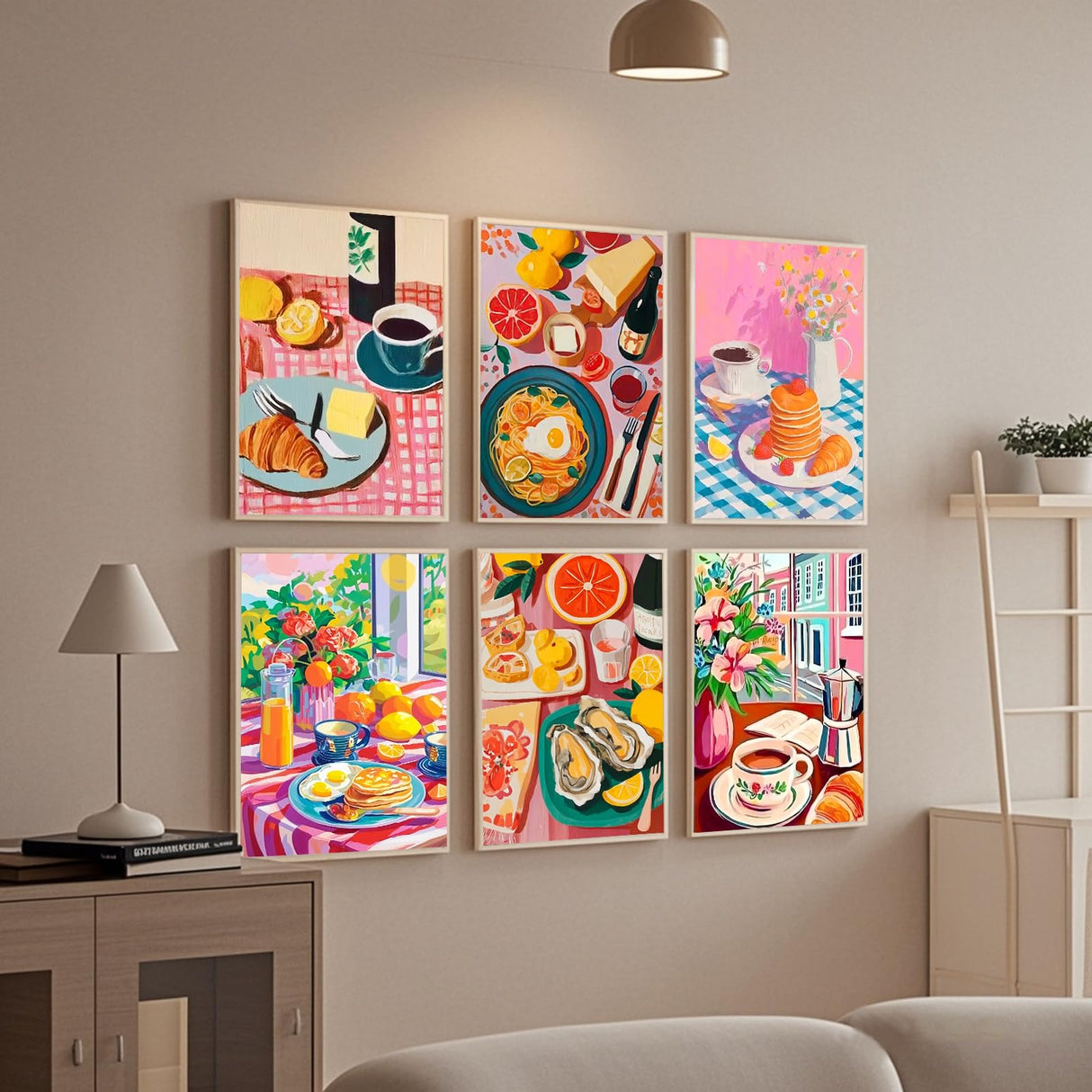 Leatrice 6 Pack Diamond Painting Kits for Adults 5D Diamond Art Kits Gem Dots Paintings Round Full Drill Beginners Women DIY for Home Kitchen Wall Decor 11.8x15.7 Inches Chic Leatrice