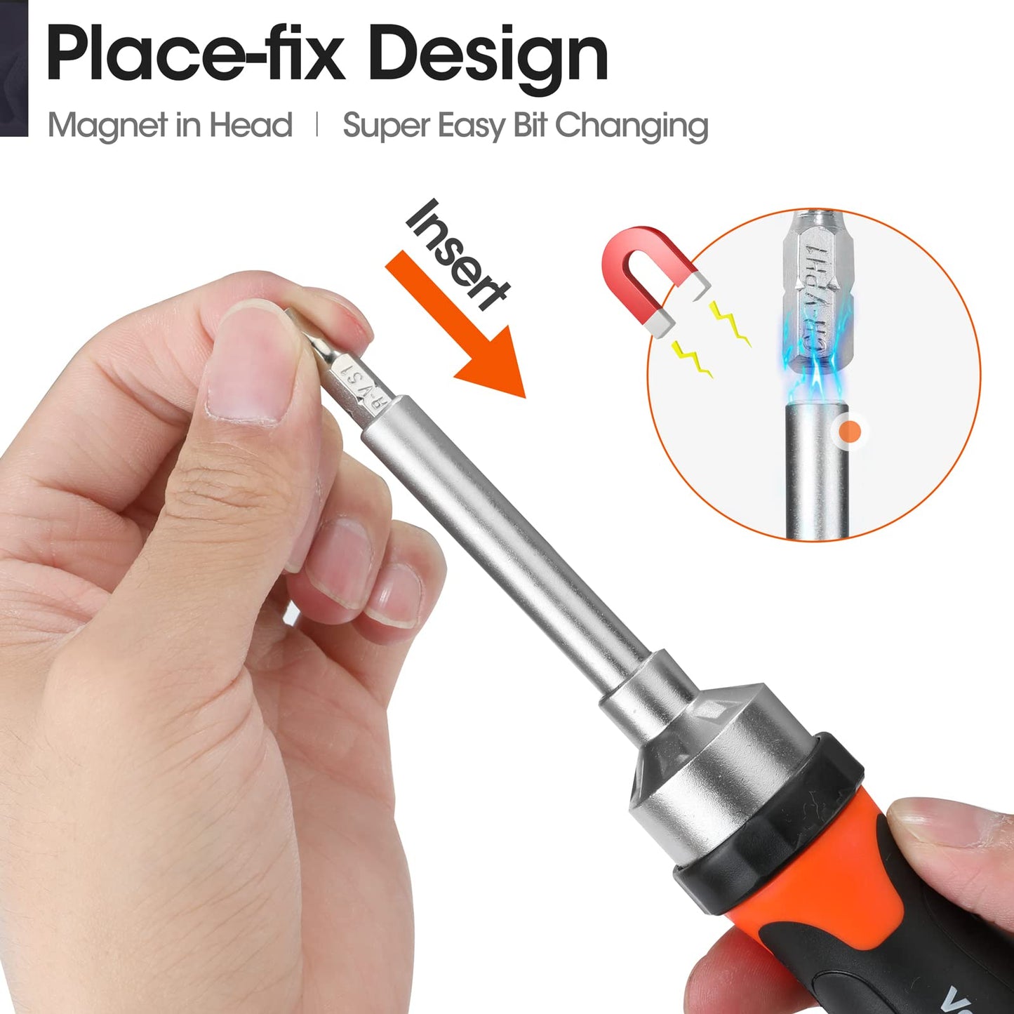 ValueMax 13-in-1 Multi-bit Ratcheting Screwdriver Set Tool All in One, Portable Multi-purpose Ratchet Screw-driver, Slotted/Philips/Torx/Square - WoodArtSupply