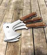WICING Throwing Axes - 3 Pack, 10.2" Throwing Axe Set, Full Tang with Sheath Stainless Steel Throwing Hatchet, Great for Recreation and Competition WICING