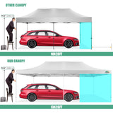 COBIZI 13x26 Pop Up Tent 13x26 Canopy with Sidewalls Heavy Duty Canopy Party Tent for Parties, Outdoor Wedding Large Event Tent Wind Waterproof UPF 50+ Ez Up in Garden Lawn with Roller Bag, White COBIZI