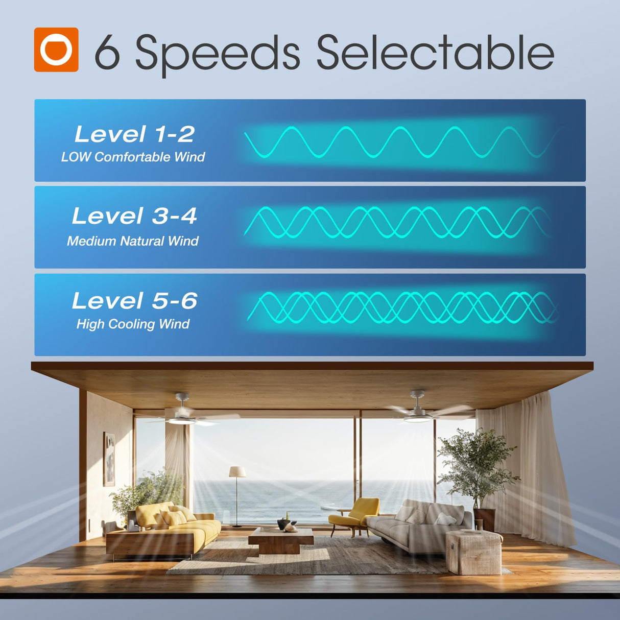 addlon Ceiling Fans with Lights, 52 inch Silver Ceiling fan with Light and Remote Control, Reversible, 3CCT, Dimmable, Noiseless, Ceiling Fan for Bedroom, Farmhouse, living room, Indoor/Outdoor Use addlon