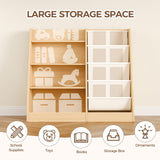 4 Tier Wooden Bookshelf, 4 Layer Sling Bookcase, Book Storage for Rooms, Magazine Rack, Bookshelf Nursery Wall, Book Organizer, Wood Generic