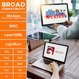 SCULPFUN S10 Laser Engraver, 10W Optical Power Laser Engraving Machine with Air Assist Nozzle, Higher Speed Higher Accuracy CNC Laser Cutter for Wood and Metal SCULPFUN