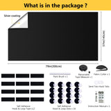 Blackout Curtains for Bedroom 79" x 57" Portable Blackout Shades Film 100% Blackout Window Cover No Drill Blackout Blinds with Hooks & Loops Strips Temporary Blackout Shades for Nursery Dorm Room LUCKJOY