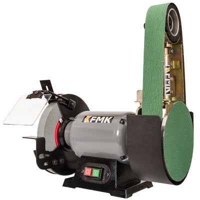 KFMK 𝟑𝐢𝐧𝟏 2"x36" Belt Sander 7" Disc Sander and 8" Grinder Combo, 3.1 Amp Bench Belt Sander for Metal Working, 2 inch Belt Grinder for Knife Making and Sharpening, KF8236