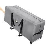 BALEINE 7.5 ft Rolling Christmas Tree Storage Bag, 2 Swivel Wheels for Easy Moving, Heavy Duty 600D Oxford Fabric Extra Large Artificial Christmas Tree Bag with Reinforced Carry Handles (Grey) BALEINE