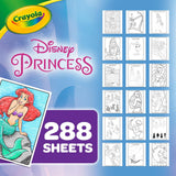 Crayola Disney Princess Coloring Book with Stickers, Gift for Kids, 288 Pages, Ages 3, 4, 5, 6 Crayola