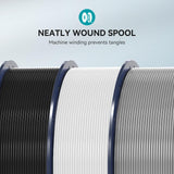 SUNLU PETG Filament 1.75mm with Upgrade Reusable Spool Compatible with Bambulab Refill Filament, 1kg(2.2lbs) Blue SUNLU