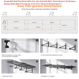 IBCXBIO 2-Pack 2x6ft Garage Wall Shelving Garage Shelving Wall Mounted Garage Wall Shelf 2000lbs Weight Capacityheavy Duty Wall Shelves Black IBCXBIO