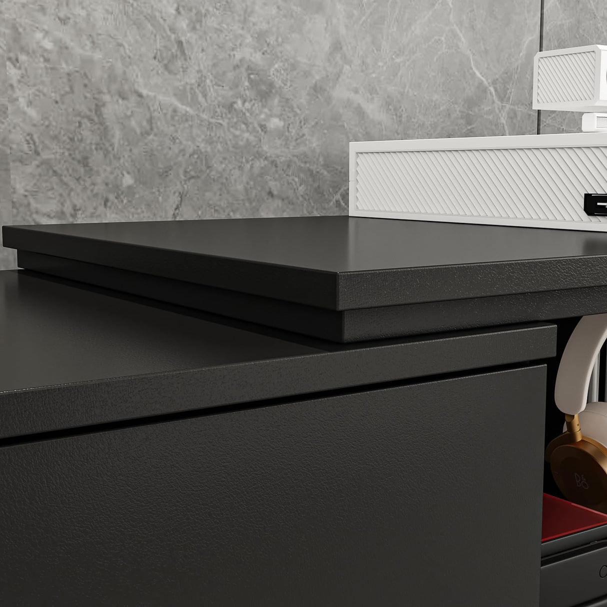 AIEGLE Deformable TV Stand with 4 Drawers, Modern Extendable TV Stand in Stretch for TVs up to 120", Wood Gaming Entertainment Center Media Stand with Adjustable Width, Black (Wide 95"-134") AIEGLE