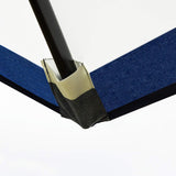 Sunnyglade 9' Patio Umbrella Outdoor Table Umbrella with 8 Sturdy Ribs (Blue and White) Sunnyglade