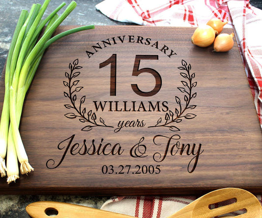 Anniversary Gifts, Personalized Cutting Boards for Wedding Gift, Bridal Shower, Engagement, Housewarming Gift, Gift for Parents, Couple or Bride and - WoodArtSupply