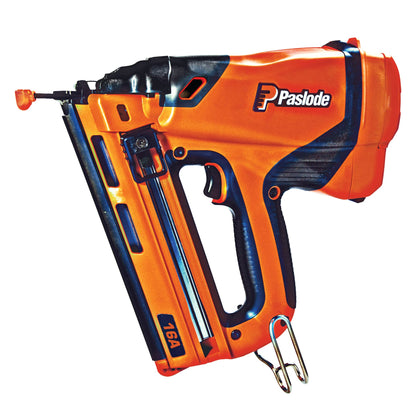 Paslode - Cordless Finish Nailer, 916200, 16 Gauge Angled, Battery and Fuel Cell Powered, No Compressor Needed - WoodArtSupply