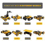 REX Evolution 8in1 Robotics Kit: Coding Robot Kit, Robotics Kit for Adults, Electronic DIY Smart Car Kit, 8 Model Robotics Set, Robot Kit robotistan