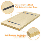 ROOMTEC Butcher Block CounterTop, Birch Solid Wood Countertop for DIY, Kitchen Countertop, Washer Dryer Counter Top, 36"L x 25"W x 1.5" Thick ROOMTEC