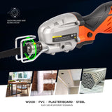 Yunirvana 5.0 Amp Variable-Speed Corded Reciprocating Saw - 3000spm for Versatile Cutting, 1/2" Stroke Length, Up to 4-1/2" Cutting Capacity for Wood and Metal Yunirvana