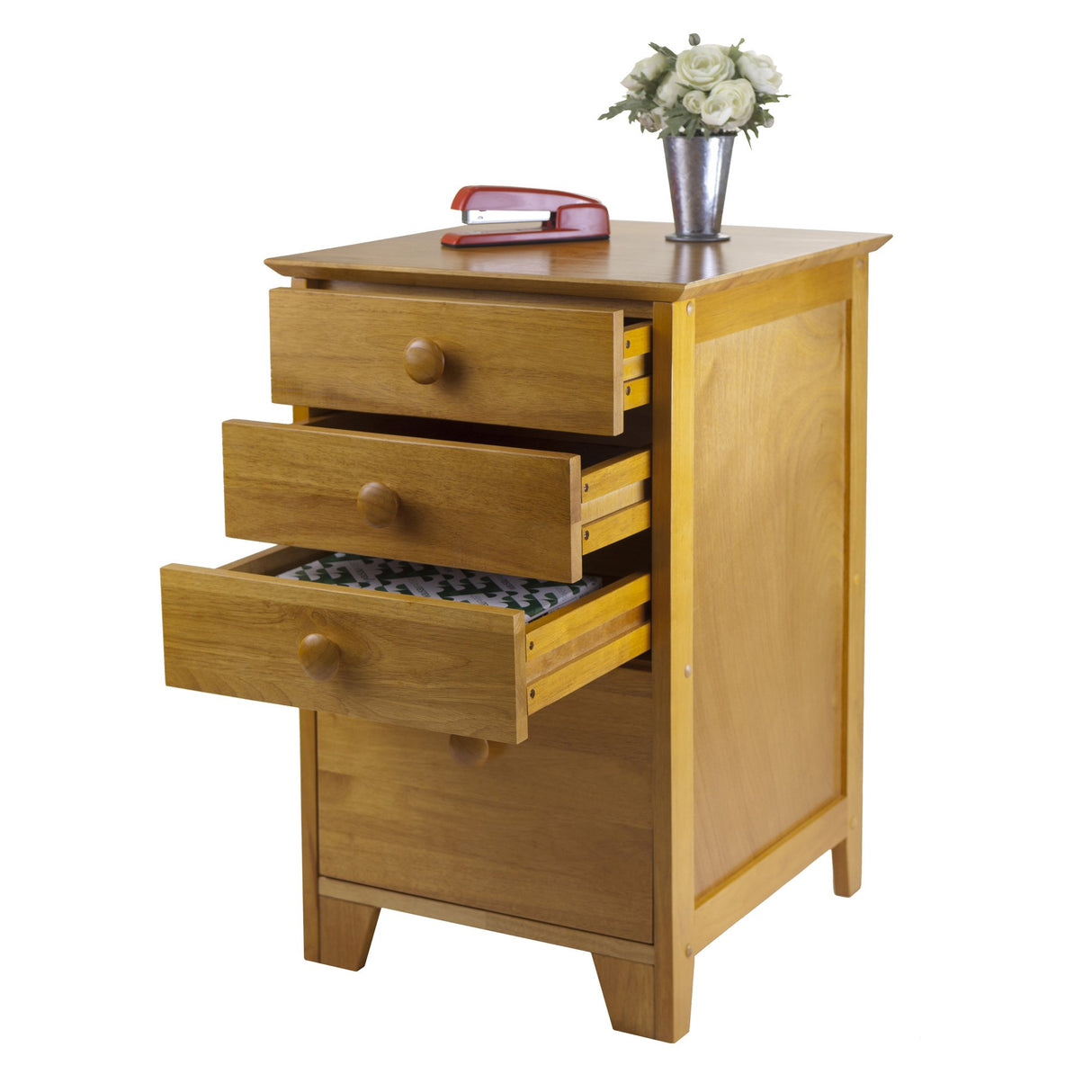 Winsome Studio File Cabinet, Honey Winsome