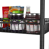 SINGAYE Shelf 6 Tier Wire Shelving Unit Adjustable Storage Shelves Big Basket Rack for Garage Kitchen Office Pantry Laundry Room Organizers13.5 D x 30" W x 65" H Black SINGAYE