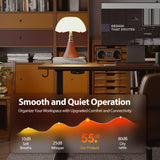 Agilestic Electric Standing Desk, 48 x 24 Inches Height Adjustable Desk, Sit Stand up Desk for Work Office Home, Ergonomic Rising Computer Table with Memory Preset, Dark Walnut Agilestic