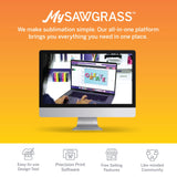 Sawgrass SG1000 Sublimation Printer Starter Bundle | Professional Dye-Sublimation Printer with 20mL SubliJet UHD Inks & TruePix Paper | Prints Up to 11”x17” | Wi-Fi | Auto-Maintenance | Business-Ready Sawgrass