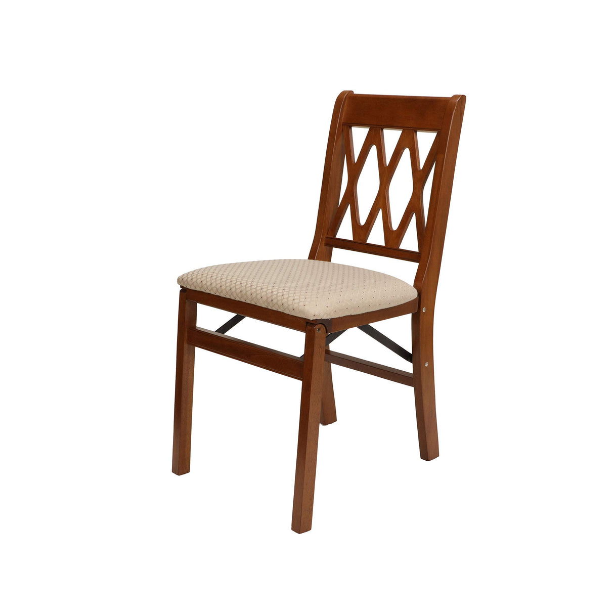 Stakmore Lattice Back Folding Chair Finish, Set of 2, Fruitwood MECO