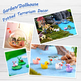 Homlone 105 Miniature Fairy Garden Accessories, Fairy Garden Kit, Fairy Garden Animals, Miniature Figurines, Micro Landscape Ornaments Kit, Garden DIY Kit for Dollhouse Decoration Plant House Decor Homlone