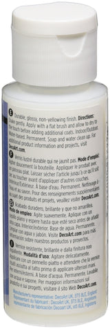 DecoArt DuraClear Gloss Varnish-2oz, 2 Fl Oz (Pack of 1), Blue DecoArt