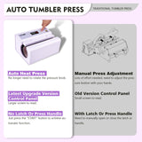 AKEYDIY Auto Tumbler Heat Press Machine, 30 OZ Tumbler Mug Heat Press Touch Screen, with Temp and Time Setting, Fast & Even Heating for 11-30oz Sublimation Tumblers, Mug, Cup (Purple Auto Mug Press) AKEYDIY