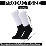 Cozypower 12 Pairs Sublimation Socks Blank Sublimation Printable Socks Heat Transfer Cotton Socks Unisex Athletic Crew Socks for Present DIY Personalized Socks Women Men Cozypower