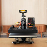 VEVOR Heat Press Machine 8 in 1 Combo - 15x15 Tshirt Press Machine with Tumbler Press, 360° Swing Away Digital Multifunction Heat Transfer Sublimation for Printing T Shirts Mug Hat Plate Cap, Black VEVOR