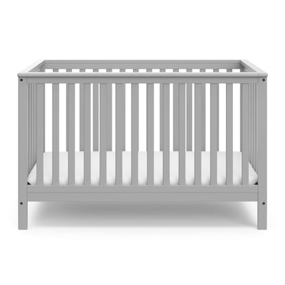 Storkcraft Hillcrest 4-in-1 Convertible Crib (Natural) - Converts to Daybed, Toddler Bed, and Full-Size Bed, Fits Standard Full-Size Crib Mattress, Adjustable Mattress Support Base - WoodArtSupply