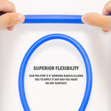 ZELCAN PEX Water Pipe PEX Tubing 1/2 Inch, 2 Rolls of 300ft PEX-B Coil Hose, Non Oxygen Barrier PEX Water Tubes for Water Line & RV Sewer Hose, PEX Radiant Heat Tubing(Red+Blue) ZELCAN