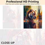 TUMOVO Paint by Numbers Kit, Tiger DIY Oil Painting for Adults & Kids, Easy Acrylic Painting for Beginners, Unique Wall Art Decor, 16x20 Inch TUMOVO
