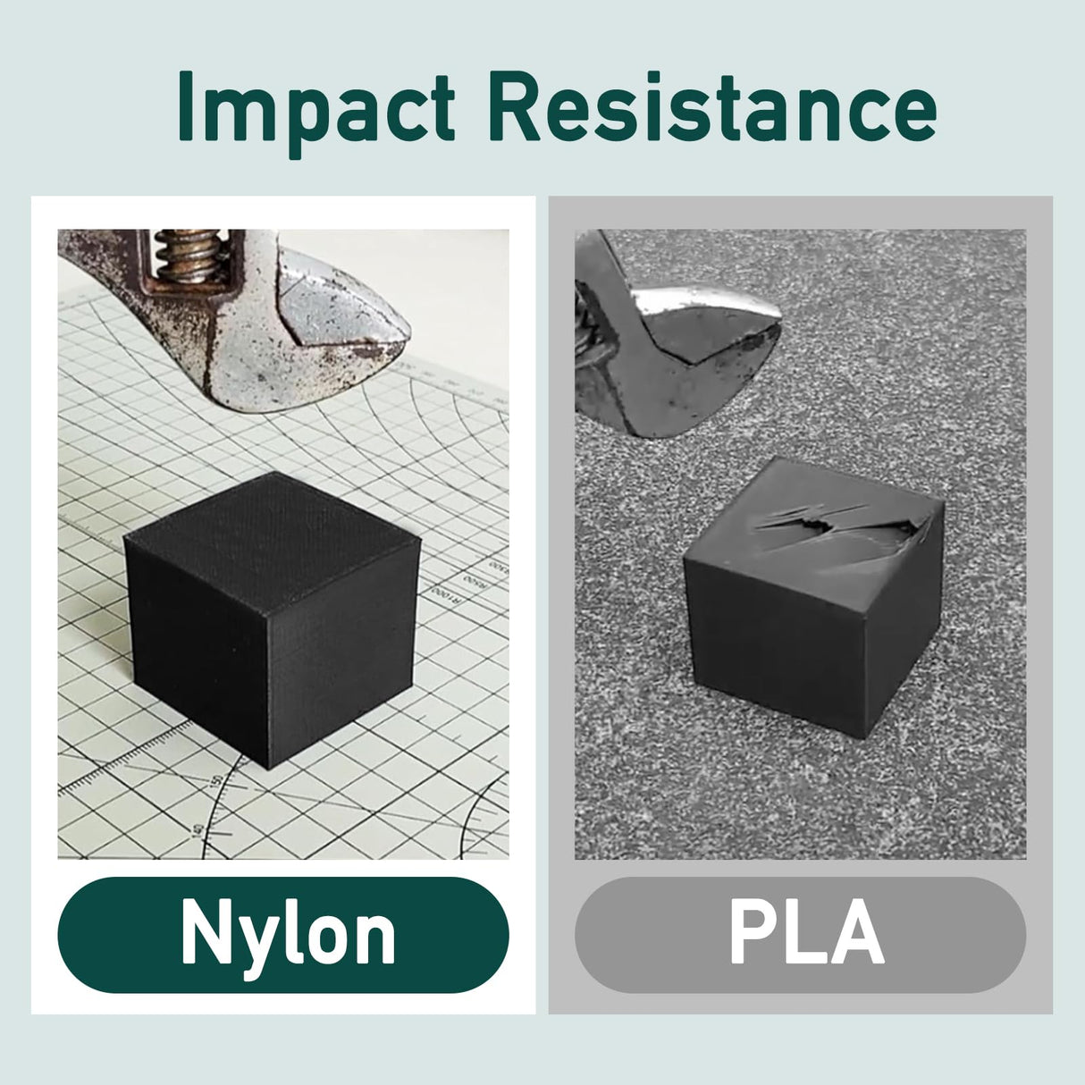 Nylon Filament 50g Black 1.75mm for 3D Printing Fit Most 3D Printer PA6 Filament yxpolyer