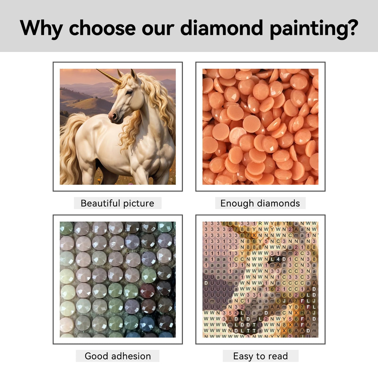 PRSTINCOL Diamond Art Kits for Adults,12x16 Inch DIY Paint by Numbers Kit for Adults,5d DIY Full Drill Round Gem Art Crafts Paintings for Home Wall Decor(Unicorn) PRSTINCOL