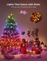 Govee Christmas Lights 66ft, Smart RGBIC Christmas String Lights App-Controlled, 125+ Scene Modes, IP65 Waterproof, Sync with Music, Works with Alexa, Lights for Christmas Decorations Indoor Outdoor Govee