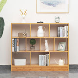 Maydear 47.24” Bamboo 10 Cube Freestanding Bookshelf with 3 Tiers for Organised Storage and Display Maydear