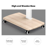 FITUEYES Rolling TV Stand, Mobile TV Cart on Wheels for 32-70 Inch Flat Screen TVs, Tall Floor TV Stand with Swivel Mount for Bedroom, Outdoor, Home Office, Small Dorm, White FITUEYES