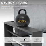 LayinSun Outdoor Aluminum Furniture Set, 4 Pieces Patio Sectional Conversation Chat Sofa Modern Seating Set with Coffee Table LayinSun