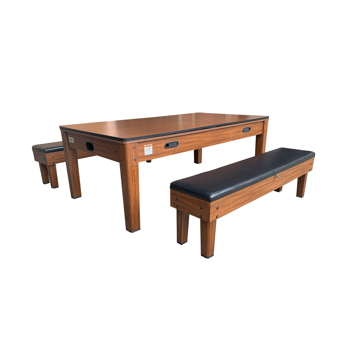 RACK Luxor 7.5-Foot 4-in-1 Multi-Game Swivel Billiard/Pool Table with Multiple Table Options (Green Felt with 2 Bench) RACK