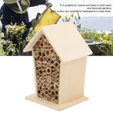 Bee Houses Bird House Bee Hive Wooden Insects House, Wooden Bee Hive, Hanging Hotels for Pollinator Bees, Ladybugs Pssopp